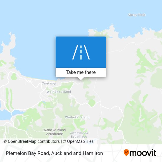 Piemelon Bay Road map