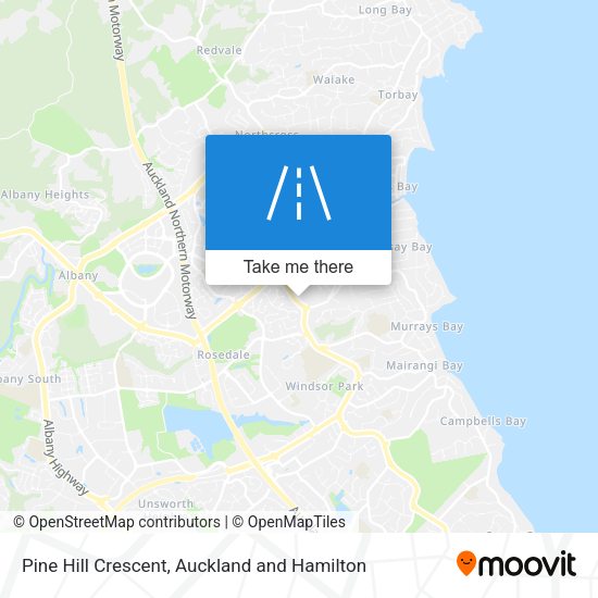 Pine Hill Crescent map