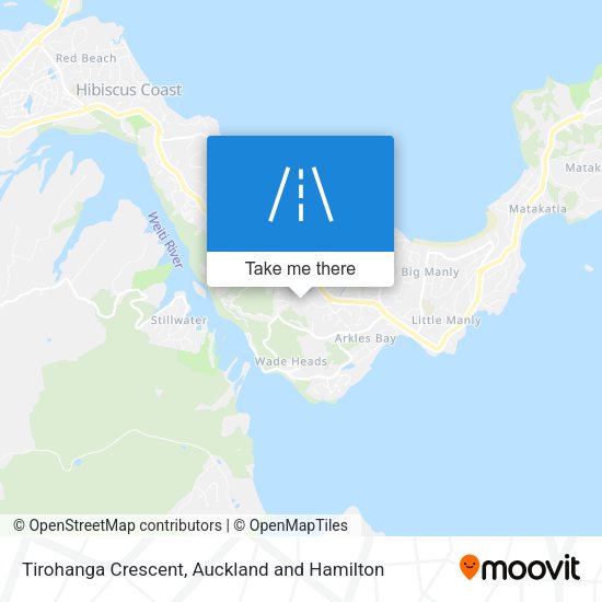 Tirohanga Crescent map