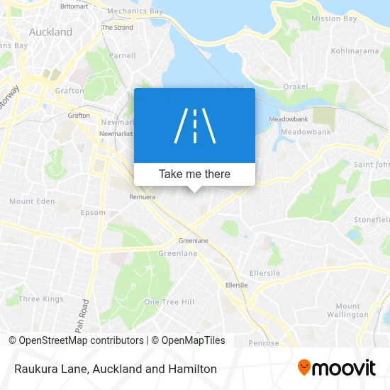 Raukura Lane map