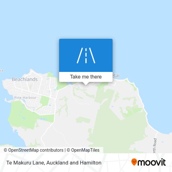 Te Makuru Lane map