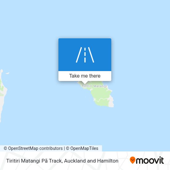 Tiritiri Matangi Pā Track map