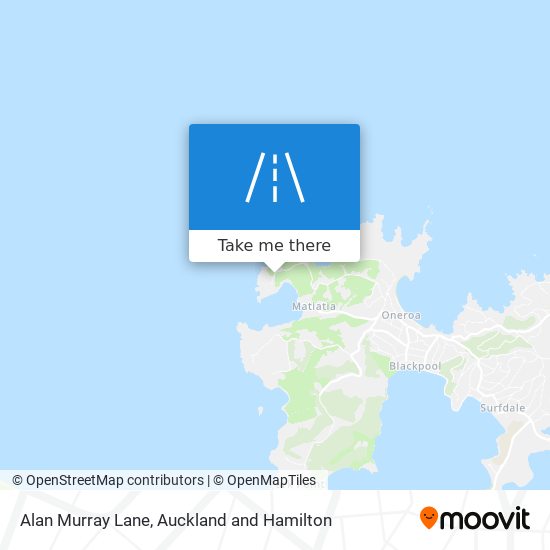 Alan Murray Lane map