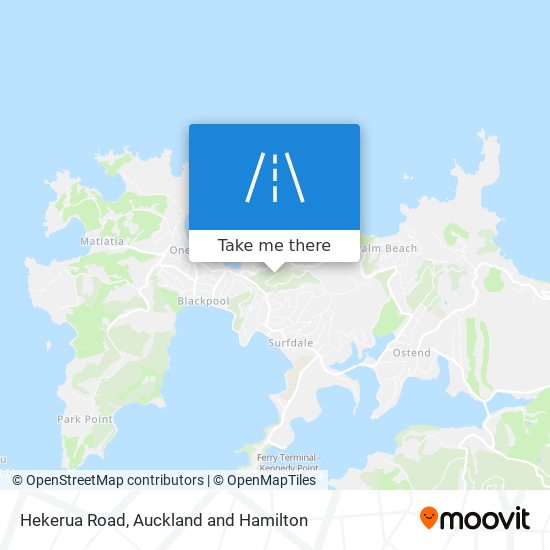 Hekerua Road map