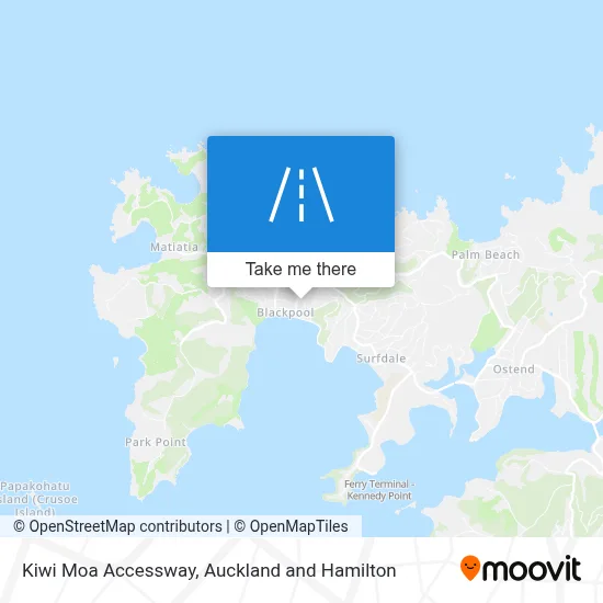 Kiwi Moa Accessway map