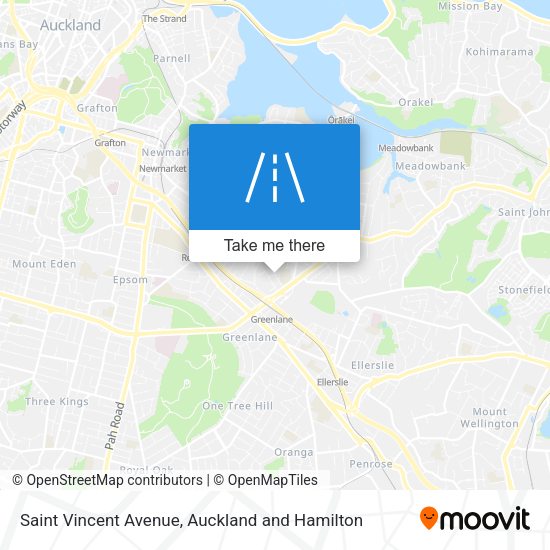 Saint Vincent Avenue map