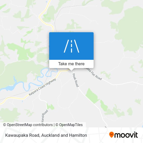 Kawaupaka Road map