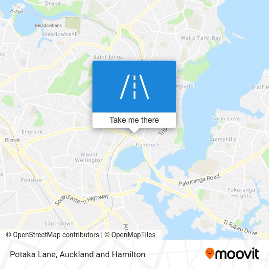 Potaka Lane map