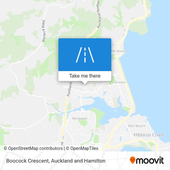 Boocock Crescent map