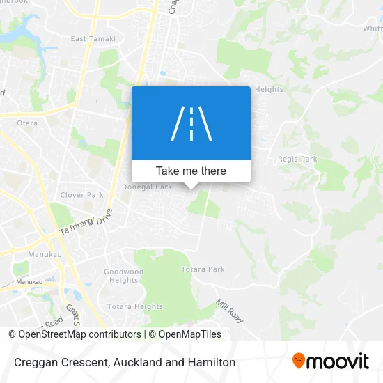 Creggan Crescent map