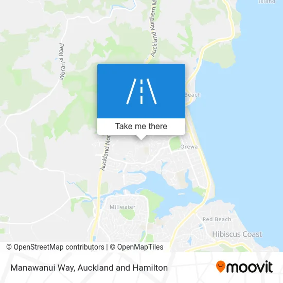 Manawanui Way map