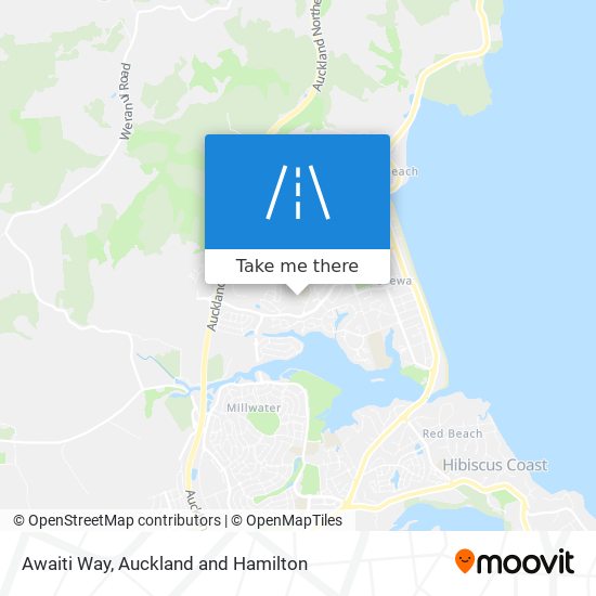 Awaiti Way map