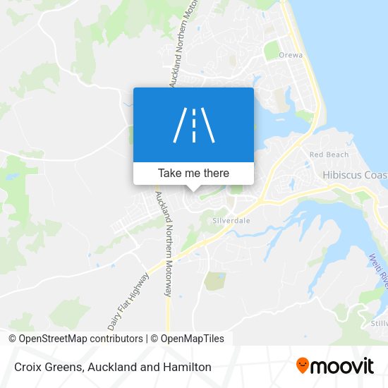 Croix Greens map