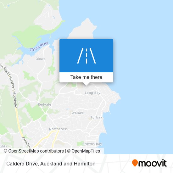 Caldera Drive map