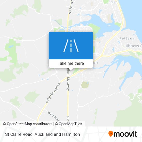 St Claire Road map