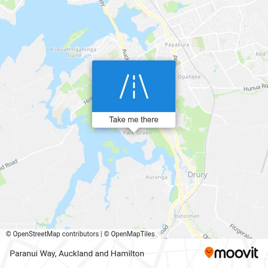 Paranui Way map