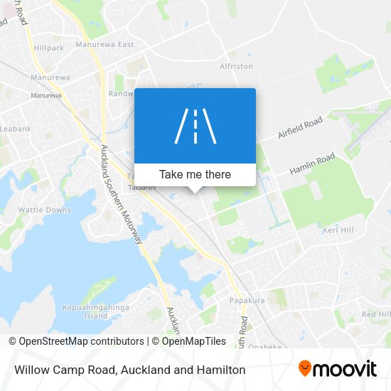 Willow Camp Road map