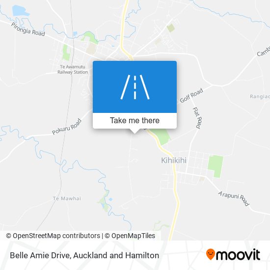 Belle Amie Drive map