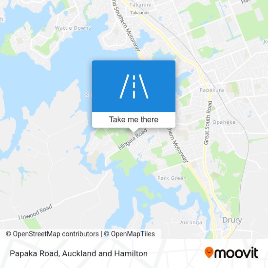 Papaka Road map