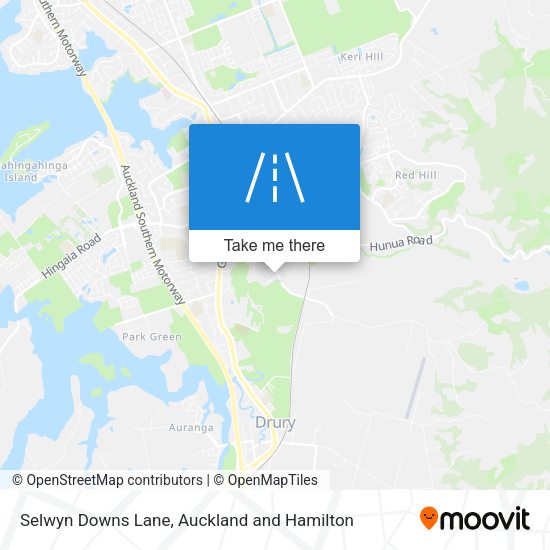 Selwyn Downs Lane map