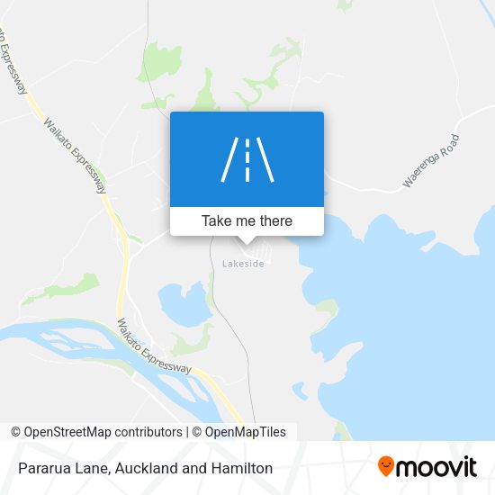 Pararua Lane map