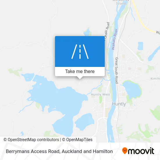Berrymans Access Road map