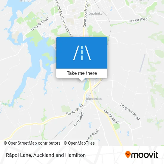 Rāpoi Lane map