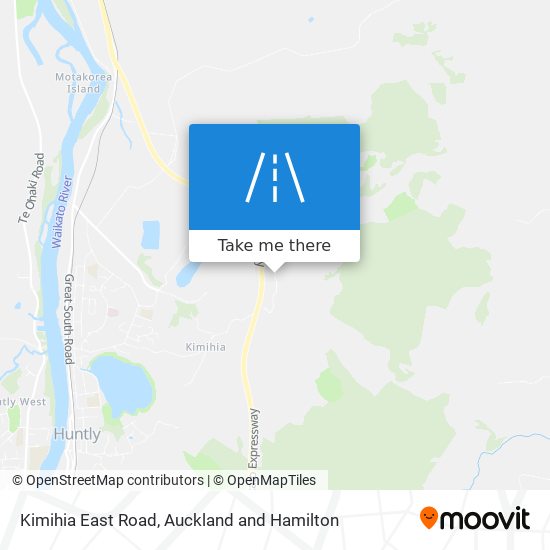 Kimihia East Road map