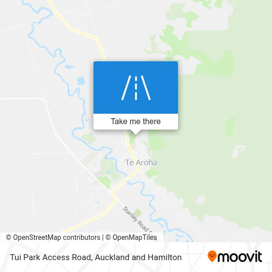 Tui Park Access Road map