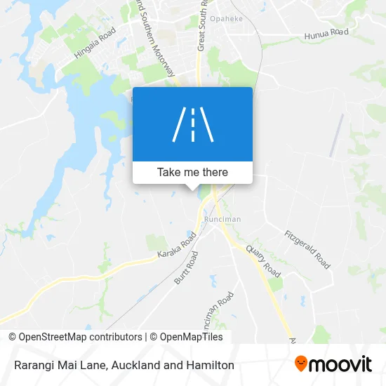 Rarangi Mai Lane map