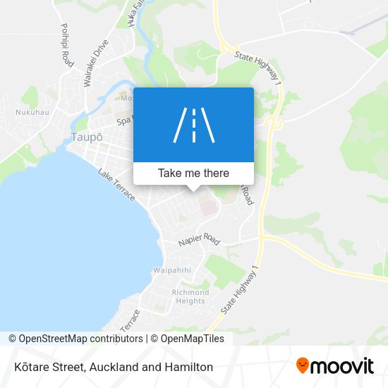 Kōtare Street map