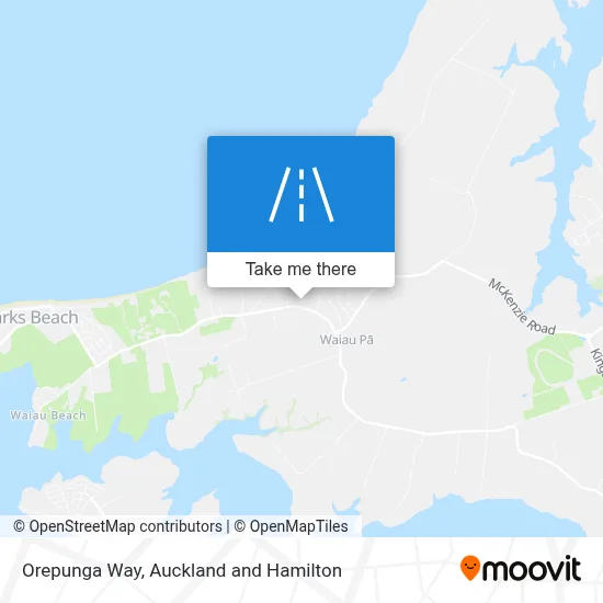 Orepunga Way map