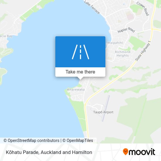 Kōhatu Parade map