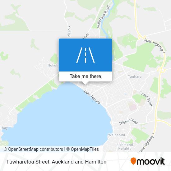 Tūwharetoa Street map