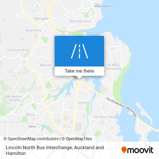 Lincoln North Bus Interchange map