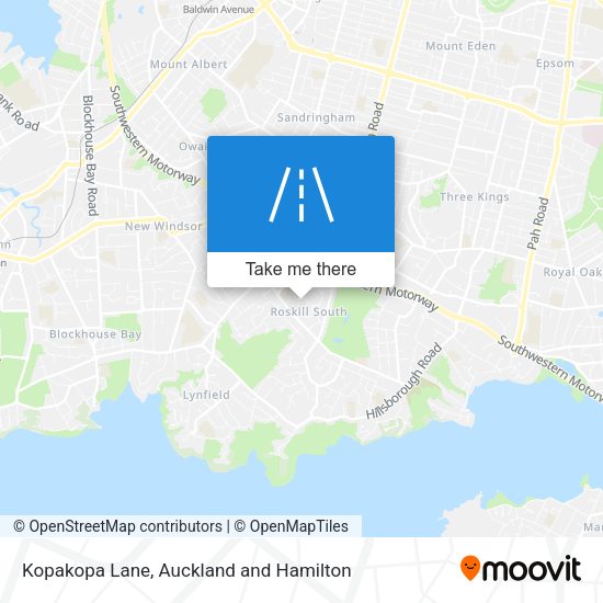 Kopakopa Lane map