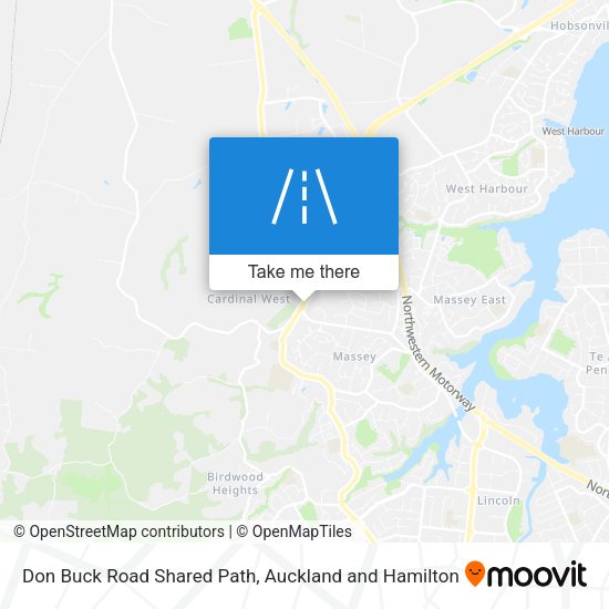 Don Buck Road Shared Path map
