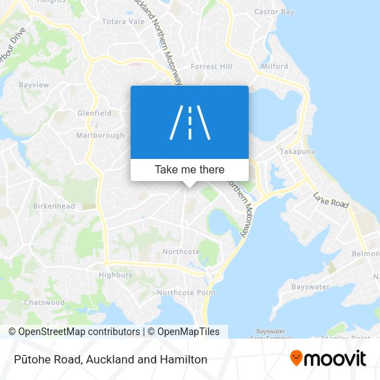 Pūtohe Road map