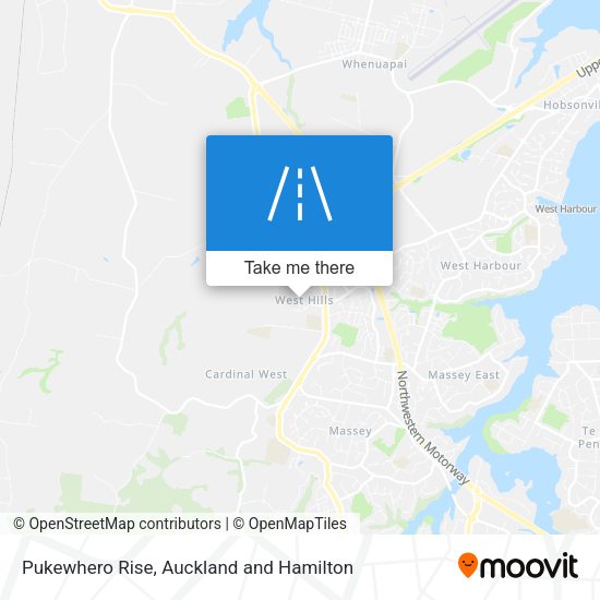 Pukewhero Rise map