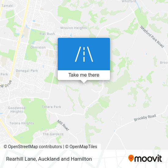 Rearhill Lane map