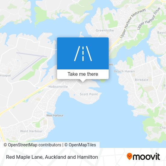 Red Maple Lane map