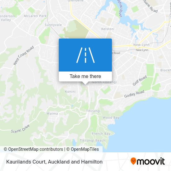 Kaurilands Court map