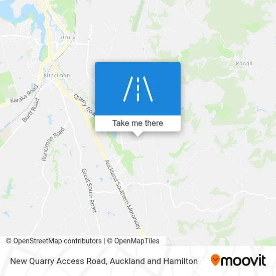 New Quarry Access Road map