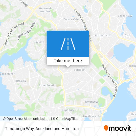 Timatanga Way map