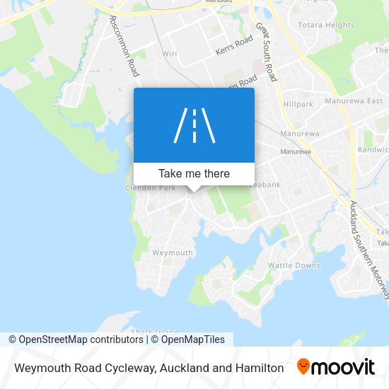 Weymouth Road Cycleway map