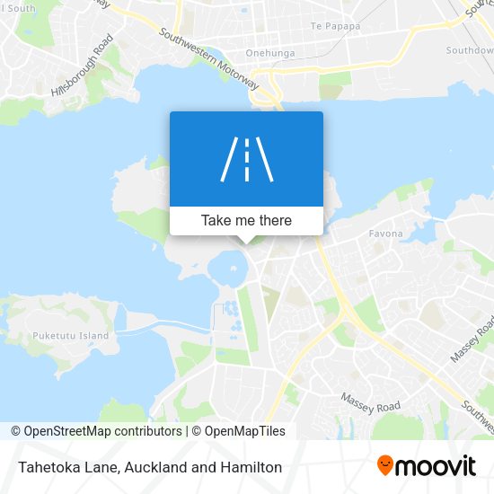 Tahetoka Lane map