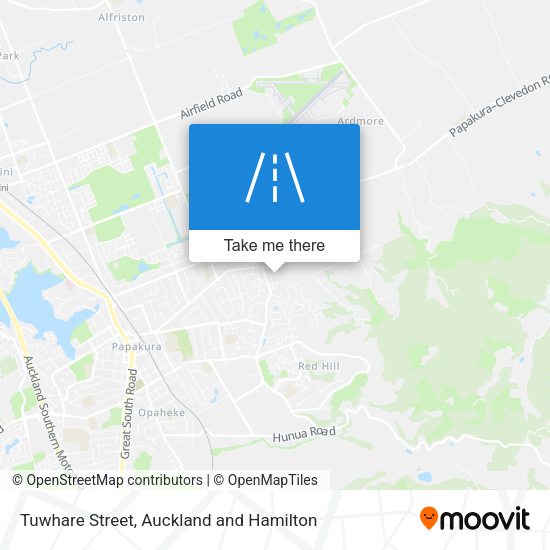 Tuwhare Street map
