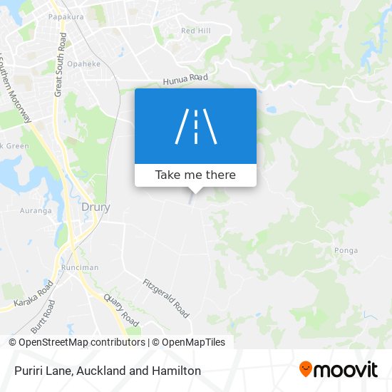 Puriri Lane map