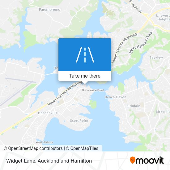 Widget Lane map