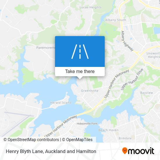 Henry Blyth Lane map